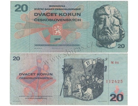 20 korun 1970