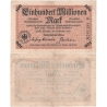 Německo - bankovka 100 Milionů Marek 1923 Halle - ŽELEZNICE
