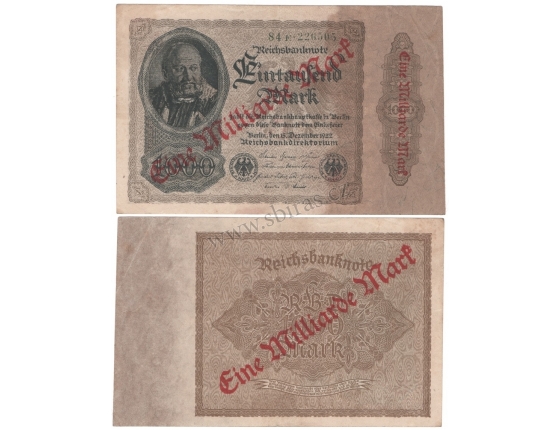 Německo - 1 miliarda marek 1922