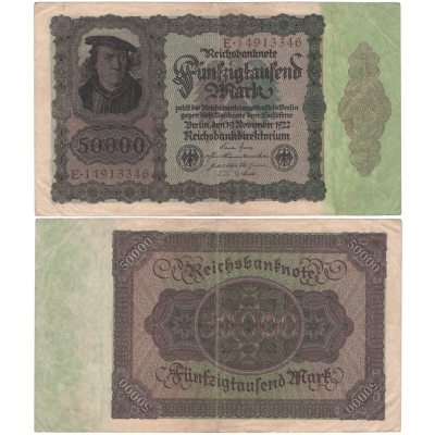 50 000 marek 1922