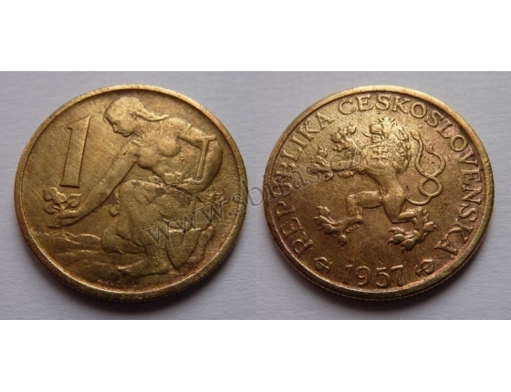 Czechoslovakia - Coin 1 Crown 1957