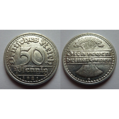 50 Pfennig 1921 G