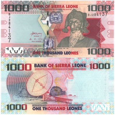 Sierra Leone - bankovka 1000 leones 2010 UNC 