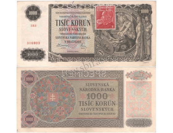 Slovenský štát - 1000 korun 1940