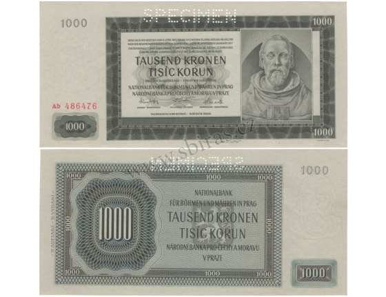 1000 Kronen 1942 Ab