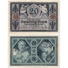 Německé císařství - bankovka 20 marek 1915