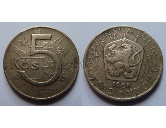 5 korun 1968