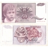 Jugoslávie - bankovka 50 dinara 1990