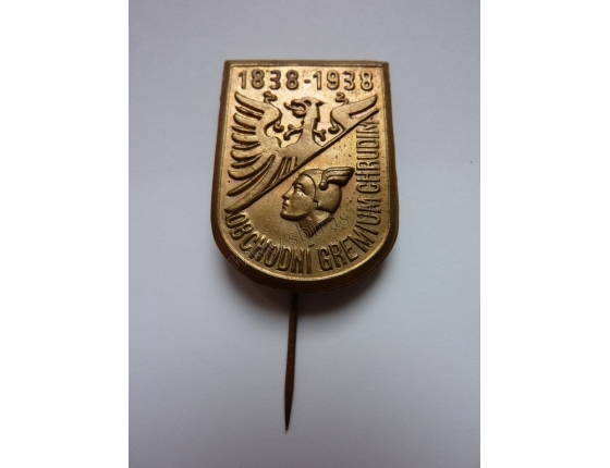 Obchodní grémium Chrudim 1938, odznak jehla
