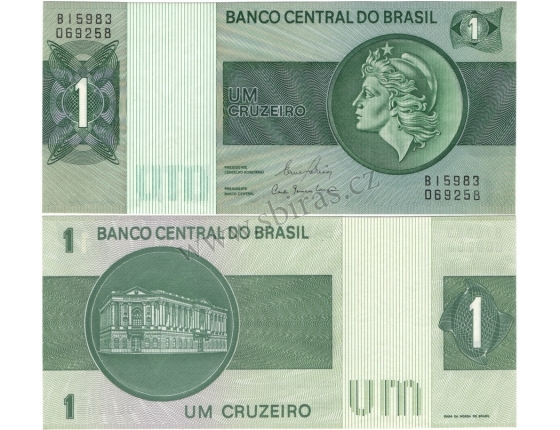 Brazílie - bankovka 1 cruzeiros 1980 UNC