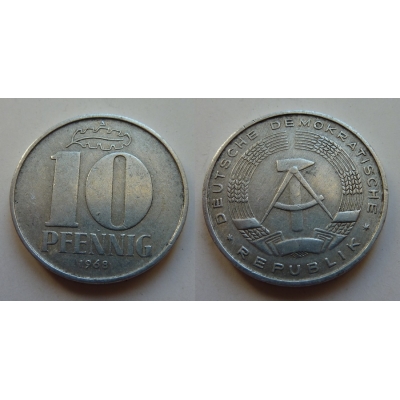NDR - mince 10 Pfennig 1968 A
