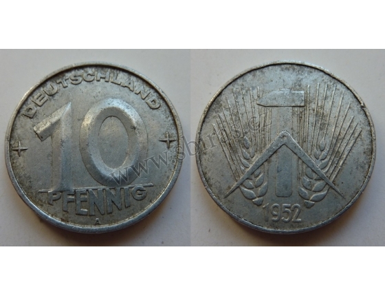 NDR - mince 10 Pfennig 1952 A