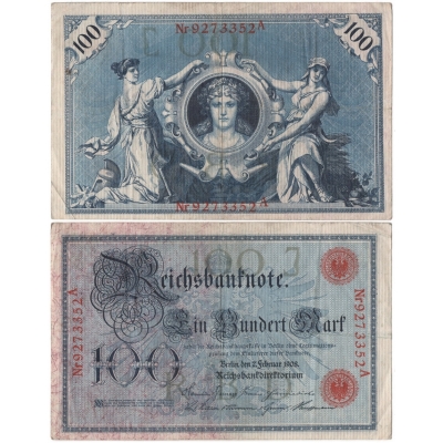 Reichsbanknote 100 Mark 1908