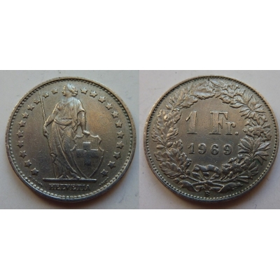 Schweiz - 1 Franc 1969