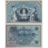 Německé císařství - bankovka Reichsbanknote 100 marek 1908, zelený číslovač