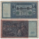 Německé císařství - bankovka 100 marek 1910, zelený číslovač, modrý papír