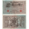 Německé císařství - bankovka Reichsbanknote 1000 marek 1910, červené pečetě