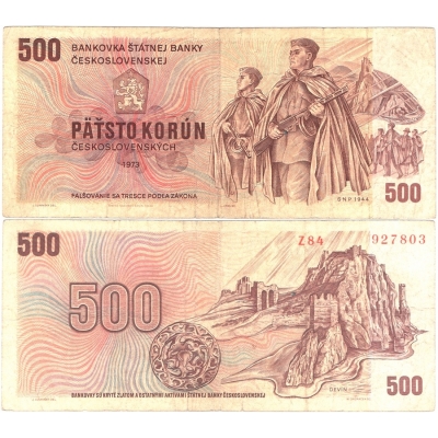500 korun 1973, série Z
