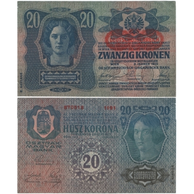 20 korun 1913, II. vydání