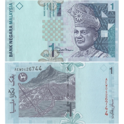 Malajsie - bankovka 1 ringgit 1998 UNC