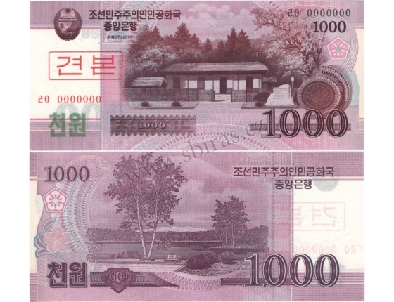 KLDR - bankovka 1000 won 2008 UNC
