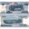 KLDR - bankovka 2000 won 2008 UNC, anulát