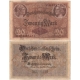 Německé císařství - bankovka 20 marek 1914, sedmimístný číslovač
