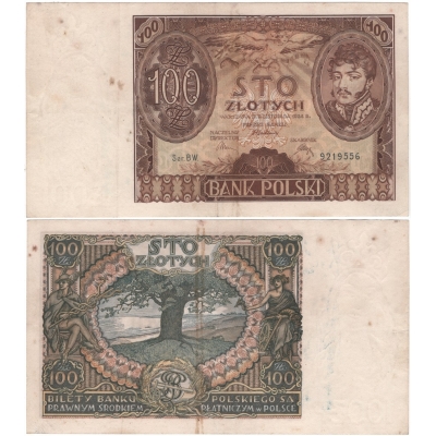 Polsko - bankovka 100 Zlotych 1934