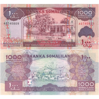 Somálsko - bankovka 1000 shillings 2011 UNC