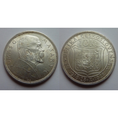10 korun 1928 - 10. výročí založení Československa