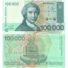 Chorvatsko - bankovka 100 000 dinara 1993 UNC