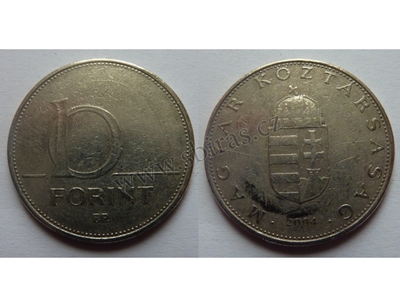 Maďarsko - 10 forint 2004