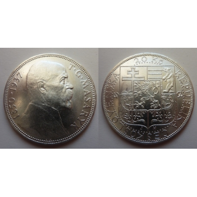 Tschechoslowakei - 20 Kronen 1937, Tod von T. G. Masaryk