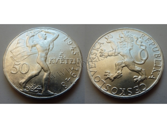 50 korun 1948 - 3. výročí Pražského povstání