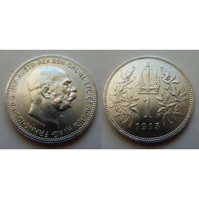 František Josef I. - stříbrná mince 1 koruna 1915