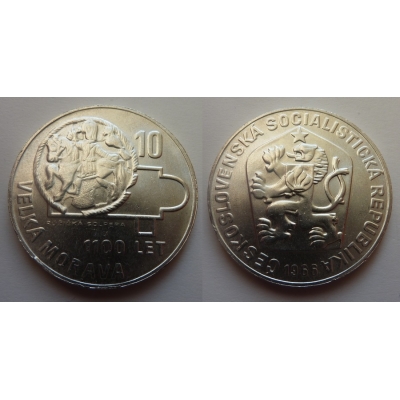 10 korun 1966 - Velká Morava 1100 let