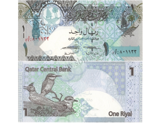 Katar - bankovka 1 Riyal 2015 UNC
