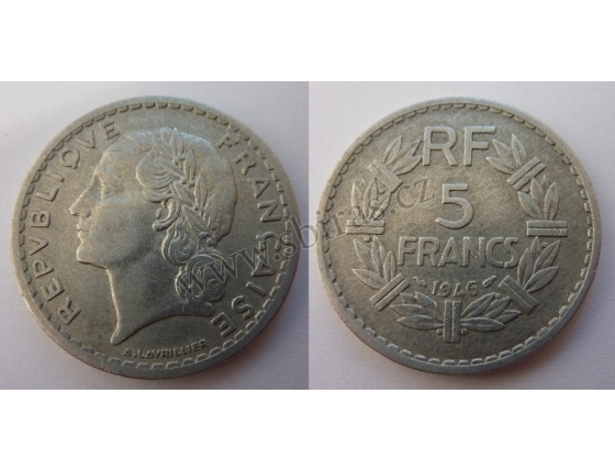 Francie - 5 franků 1946