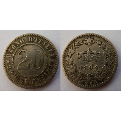  Italien - 20 centesimi 1894 KB