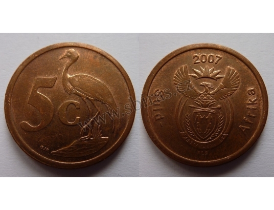 Jihoafrická republika - 5 cents 2007