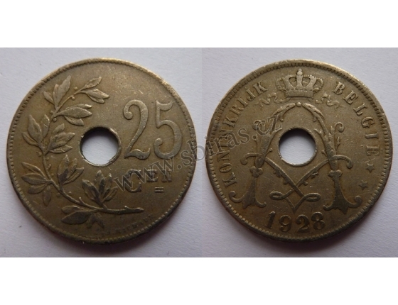 Belgie - 25 Centimes 1928