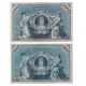 Sbírka 21 různých bankovek císařského Německa + album