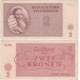 Terezínské gheto - bankovka 2 koruny 1943