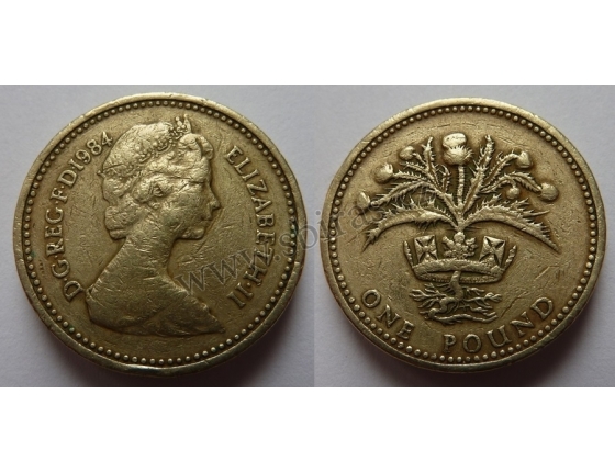Velká Británie - 1 libra 1984