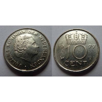 Holandsko - 10 centů 1977