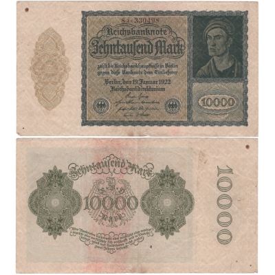 Deutschland - Banknote 10 000 Mark 1922