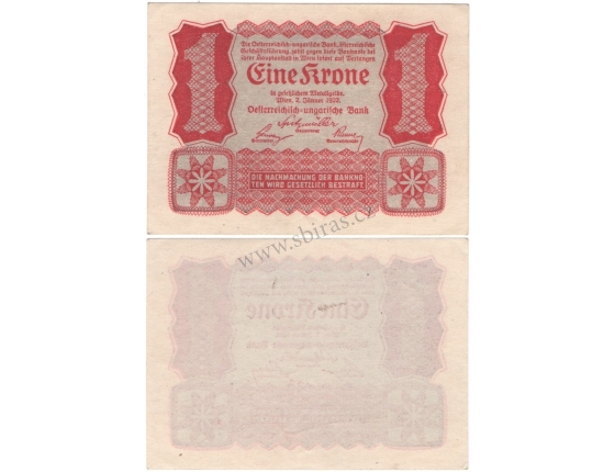 Austria - banknote 1 crown 1922