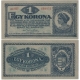 Maďarsko - bankovka 1 korona 1920, série aa
