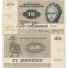 Dánsko - bankovka 10 kroner 1972
