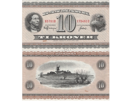 Dánsko - bankovka 10 kroner 1936